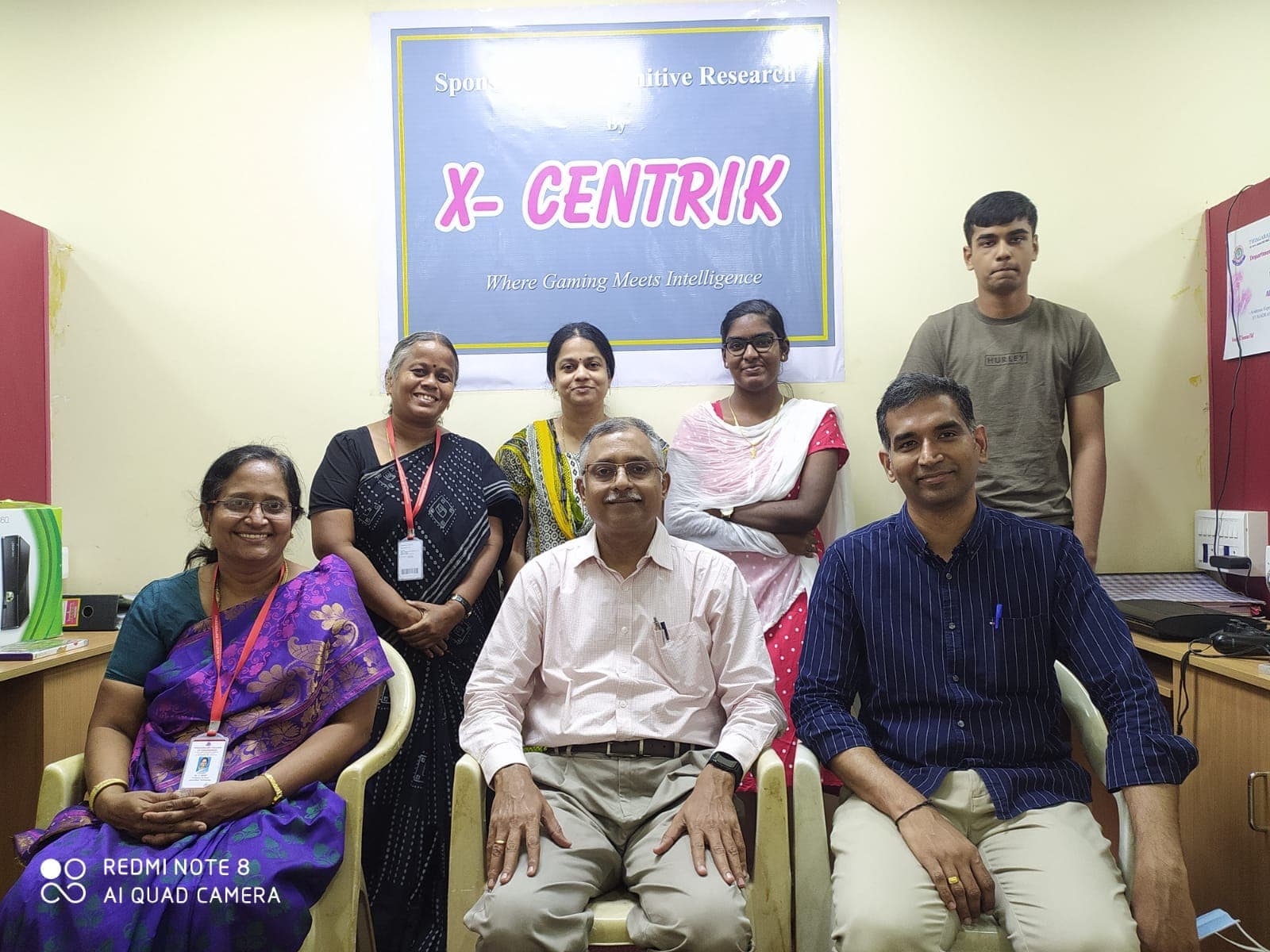 X-Centric US sponsorship — group photo with Mr. Premkumar