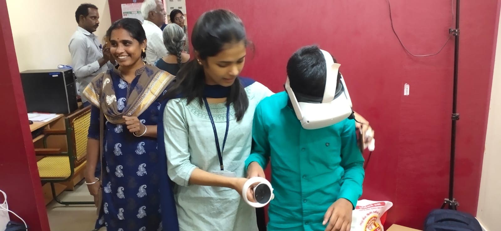 Children assessment session at TCE VR Lab
